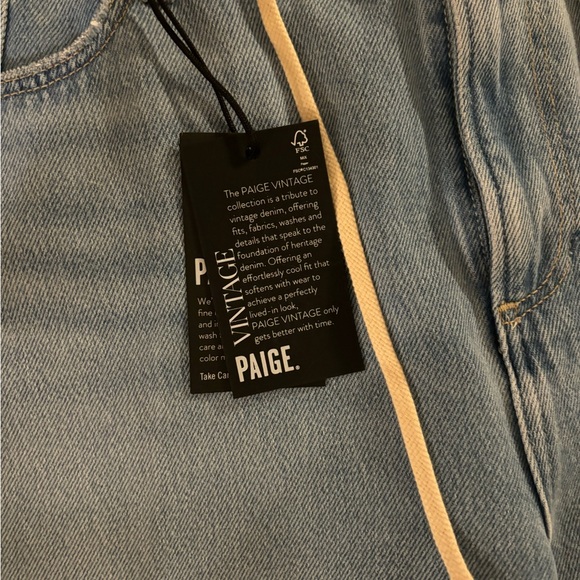 NWT PAIGE Zoey Ankle Wide Leg Highrise Coastline Women's size 34 - Picture 4 of 4